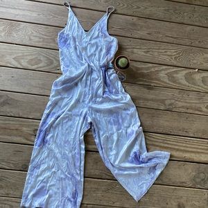 Marbled Satin Jumpsuit
